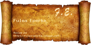 Fulea Eperke névjegykártya